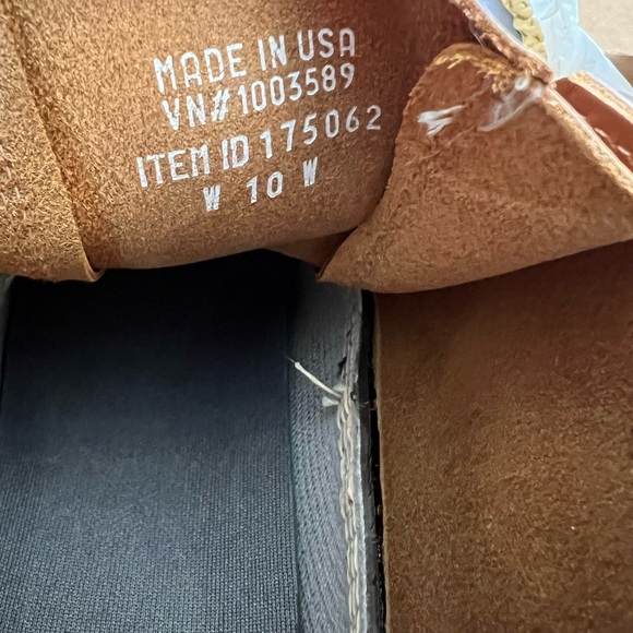 LL BEAN Brown Leather Rubber Unlined Lace-up Ankle Duck Boots Size M 8 / L 10 - Picture 4 of 7